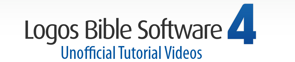 Logos Bible Software Training Videos